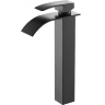 Mezclador de lavabo Rea Falcon negro, alto (REA-B0252)