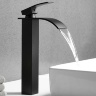 Mezclador de lavabo Rea Falcon negro, alto (REA-B0252)