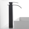 Mezclador de lavabo Rea Falcon negro, alto (REA-B0252)