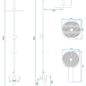 shower system Rea Salton black (REA-P2409)