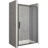 Puerta de ducha Rea Rapid Swing 120x195, cristal de seguridad, transparente (REA-K6413)