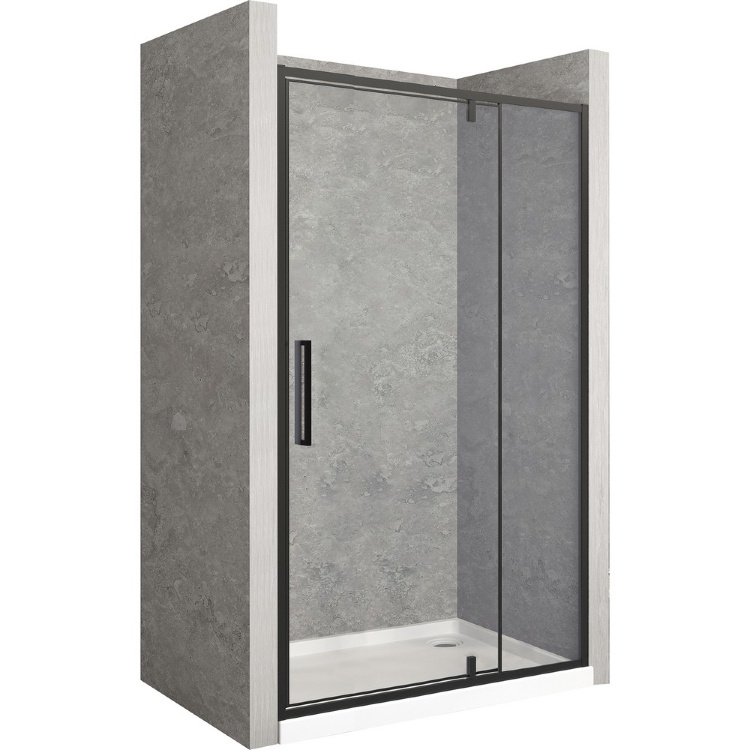 Puerta de ducha Rea Rapid Swing 120x195, cristal de seguridad, transparente (REA-K6413)