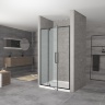 Puerta de ducha Rea Rapid Swing 120x195, cristal de seguridad, transparente (REA-K6413)
