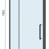 Puerta de ducha Rea Rapid Swing 120x195, cristal de seguridad, transparente (REA-K6413)
