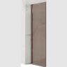 душевая стенка Rea Hugo 90x200,5 безопасное стекло, brown, brash copper (REA-K6965)