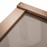 душевая стенка Rea Hugo 90x200,5 безопасное стекло, brown, brash copper (REA-K6965)