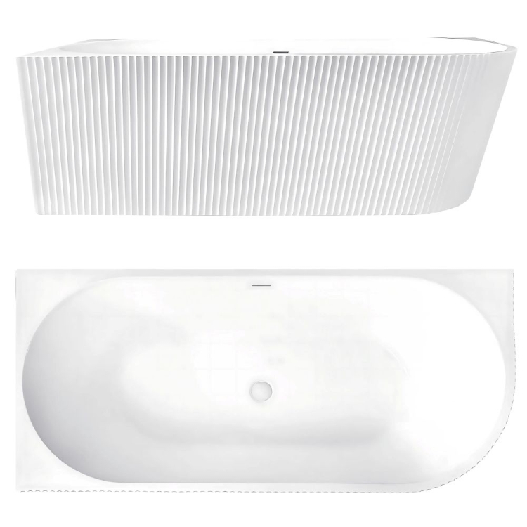 ванна акриловая Rea Wenus 170х80 + сифон + донный клапан, слева, white (REA-W0129)