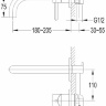 Mezclador de lavabo empotrado Omnires Y cromado (Y1215HCR)
