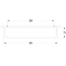 towel holder Omnires Darling black (DA70230BL)
