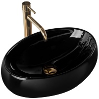 Lavabo Rea Linda 34x48,5 negro (REA-U8523)