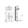 toilet Omnires Ottawa 49x37 rimless wall hung, seat + installation Oli Olipure 30x20 (880780/152972 + OTTAWAMWBP)