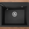 Fregadero de cocina Rea Lin 50x60 negro (ZLE-00129) + sifón