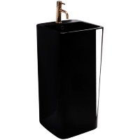 Lavabo Rea Mia 40,5x40,5 negro de pie (REA-U6656)