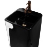 washbasin Rea Mia 40.5x40.5 black freestanding (REA-U6656)