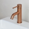 Mezclador de lavabo Rea Lungo con cepillo de cobre (REA-B1112)