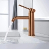 Mezclador de lavabo Rea Lungo con cepillo de cobre (REA-B1112)