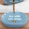 washbasin Rea Lisa 49x35 blue shiny (REA-U6620)