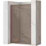 душевая дверь Rea Hugo 100x200,5 безопасное стекло, brown, brash copper (REA-K6962)