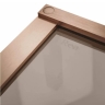 душевая дверь Rea Hugo 100x200,5 безопасное стекло, brown, brash copper (REA-K6962)