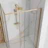 shower cabin Rea Solar 80x100 gold safety glass transparent (REA-K4901)