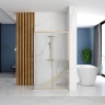 shower cabin Rea Solar 80x100 gold safety glass transparent (REA-K4901)