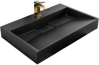Lavabo Rea Goya 45,5x100 negro (REA-U8666)