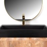 Lavabo Rea Goya 45,5x100 negro (REA-U8666)