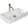 Lavabo Rea Denis 61,5x35 mármol brillante (REA-U5896)