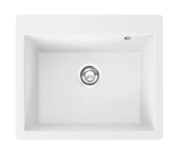 Fregadero de cocina Rea Lin 50x60 blanco (ZLE-00130) + sifón