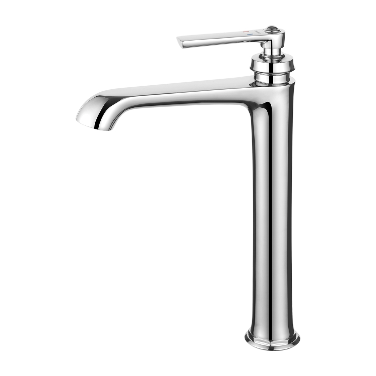Mezclador de lavabo cromado Omnires Armance, alto (AM5213CR)