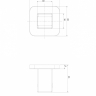 shower bracket Omnires black mat 5.5 cm (8815ABL)