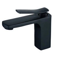 Mezclador de lavabo Rea Sonic negro mate (BAT-00852)