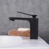 Mezclador de lavabo Rea Sonic negro mate (BAT-00852)