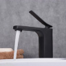 Mezclador de lavabo Rea Sonic negro mate (BAT-00852)