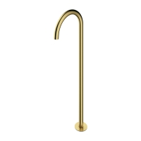Omnires Y Brushed Brass Floor Mounted Bath Spout (WWYBSB)
