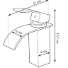 washbasin mixer Rea Falcon black (REA-B0253)