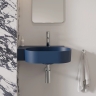 умывальник Omnires Ovo M+ 55,5x38,5 угловой, левый, matt midnight blue (OVO555UWLMB)