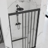 shower door Rea Alex 90x190 black transparent glass (REA-K9638)