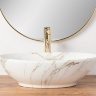 Lavabo Rea Pamela 33x53 mármol aiax brillo (REA-U9685)
