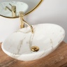Lavabo Rea Pamela 33x53 mármol aiax brillo (REA-U9685)