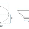 Lavabo Rea Pamela 33x53 mármol aiax brillo (REA-U9685)