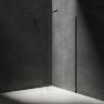 Cabina de ducha Omnires Marina Walk In 110x200 cm cristal de seguridad, negro (DNR10XBLTR)