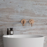 Mezclador de lavabo empotrado Omnires Y de cobre cepillado (Y1215HCPB)