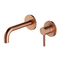 Mezclador de lavabo empotrado Omnires Y de cobre cepillado (Y1215HCPB)