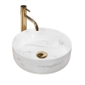 washbasin Rea Sami 35,5x35,5 nature marble (REA-U6606)