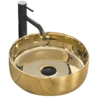 Lavabo Rea Sami 36x36 dorado (REA-U1800)
