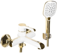 Mezclador de baño Rea Melia blanco/dorado (REA-B2710)