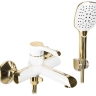 Mezclador de baño Rea Melia blanco/dorado (REA-B2710)