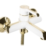 Mezclador de baño Rea Melia blanco/dorado (REA-B2710)