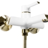 Mezclador de baño Rea Melia blanco/dorado (REA-B2710)
